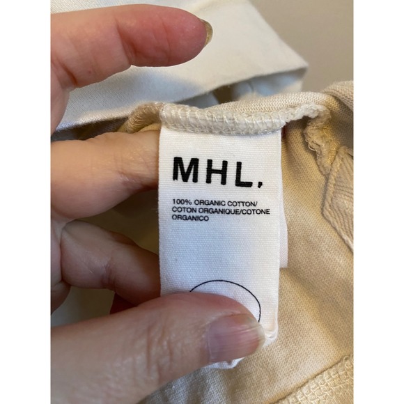 MHL Margaret Howell Organic Cotton Sleeveless Crew Neck Tank Top Size Medium - Picture 6 of 8